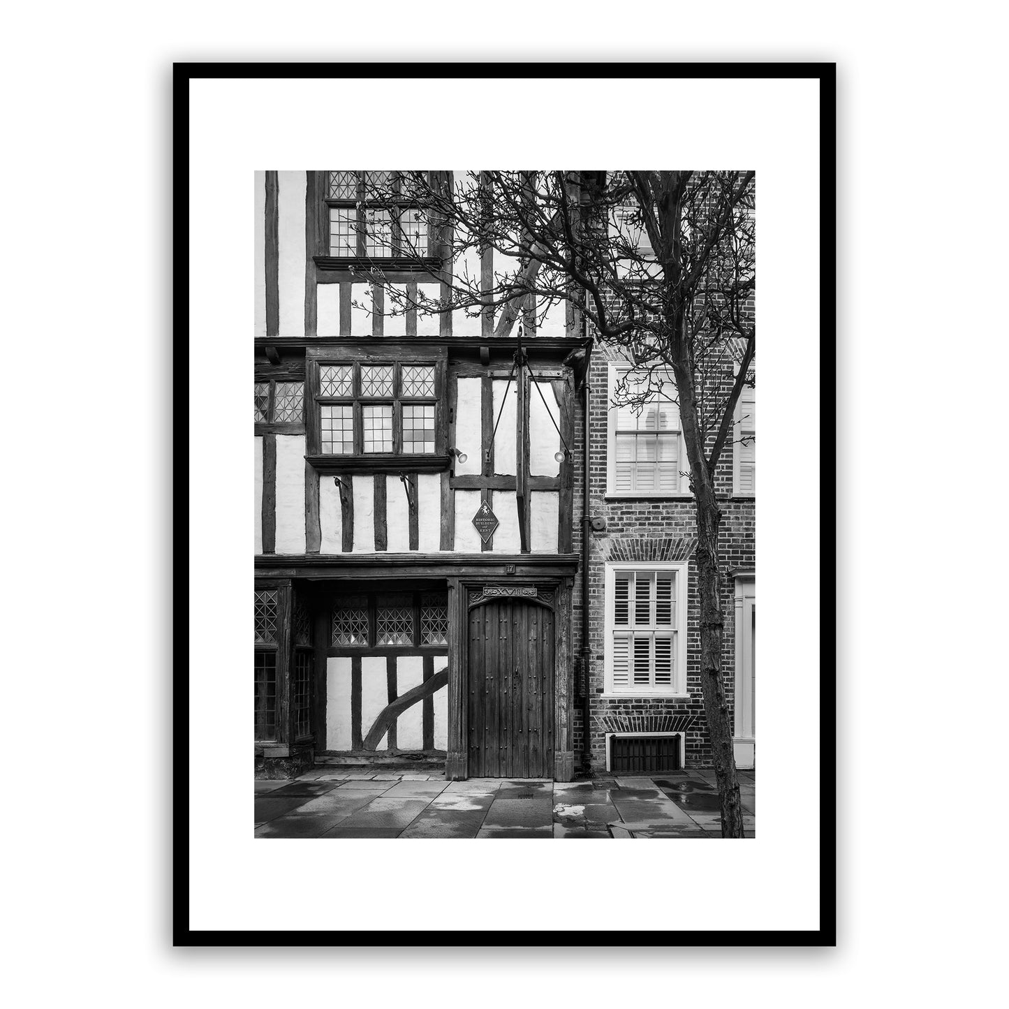Conquest House, Canterbury, Kent, England. Historic house on Palace Street, the King’s Mile in Canterbury dating from the Norman period. Place where the murder of Thomas Becket, Archbishop of Canterbury, was planned in 1170. Fine art photography print for sale. 