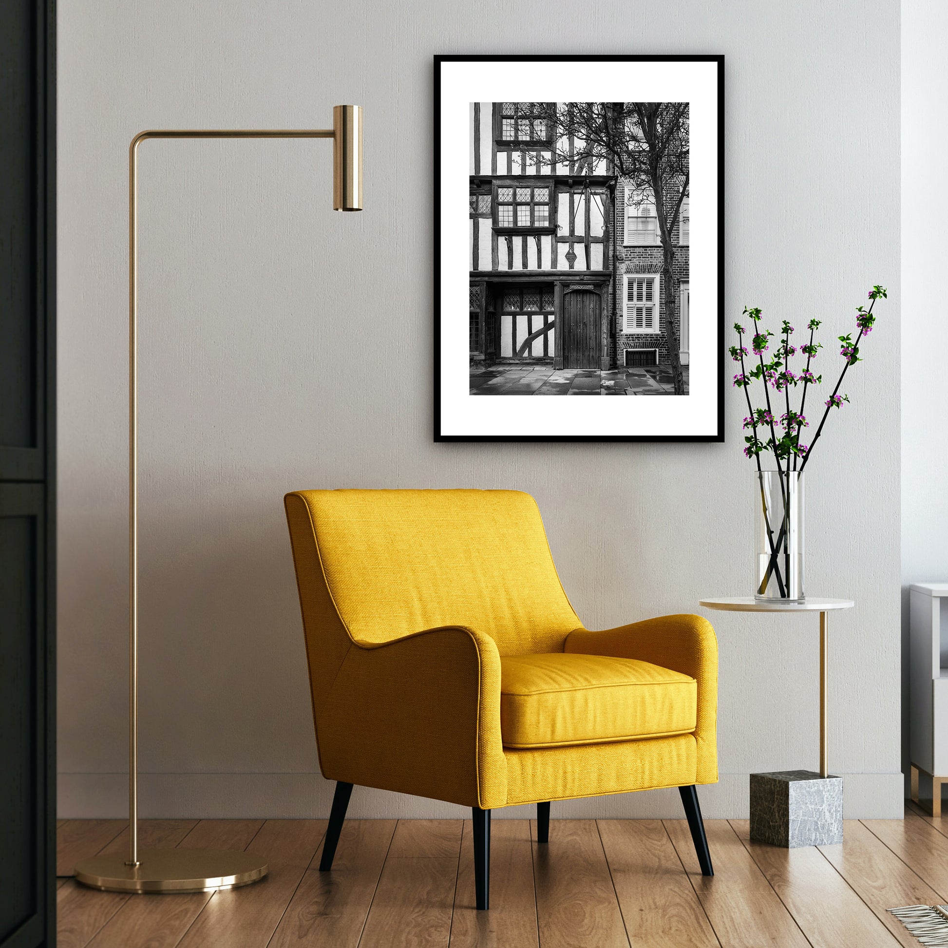 Conquest House, Canterbury, Kent, England. Historic house on Palace Street, the King’s Mile in Canterbury dating from the Norman period. Place where the murder of Thomas Becket, Archbishop of Canterbury, was planned in 1170. Fine art photography print for sale. 